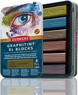 Derwent Graphitint XL Blocks 6 Tin (2306175) - HD 

Photo